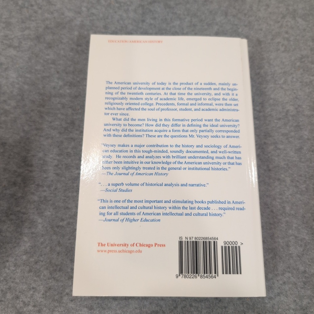 The Emergence of the American University Laurence R Veysey Paperback - Picture 2 of 3